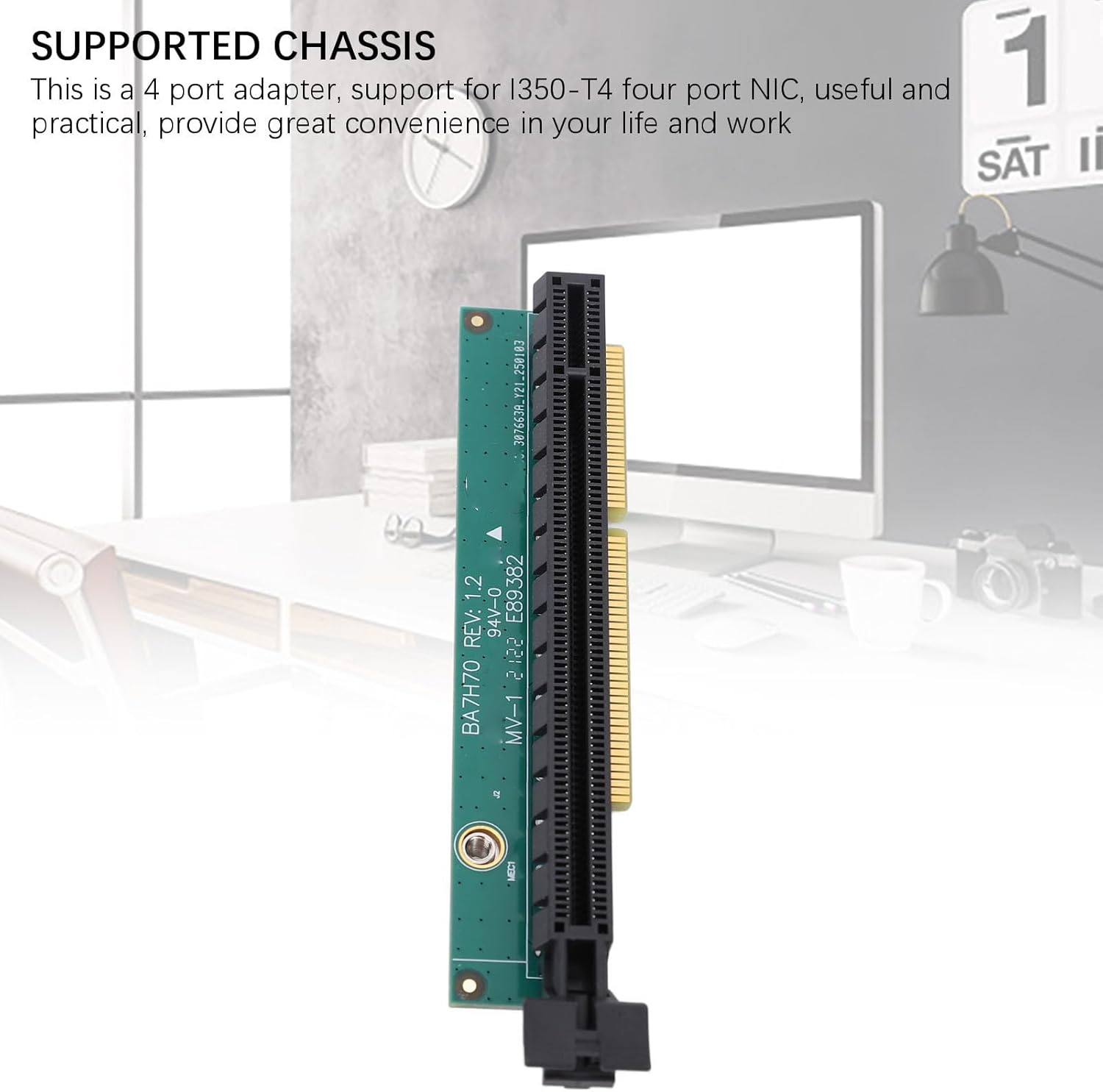 Tiny5 PCI-E 16X Graphics Adapter, 4 Port Adapter Board for Thinkcentre M920Q M920X M910X M720Q P330, Transferable Graphics Support, Good Electrical Conductivity (Without Back image number 4
