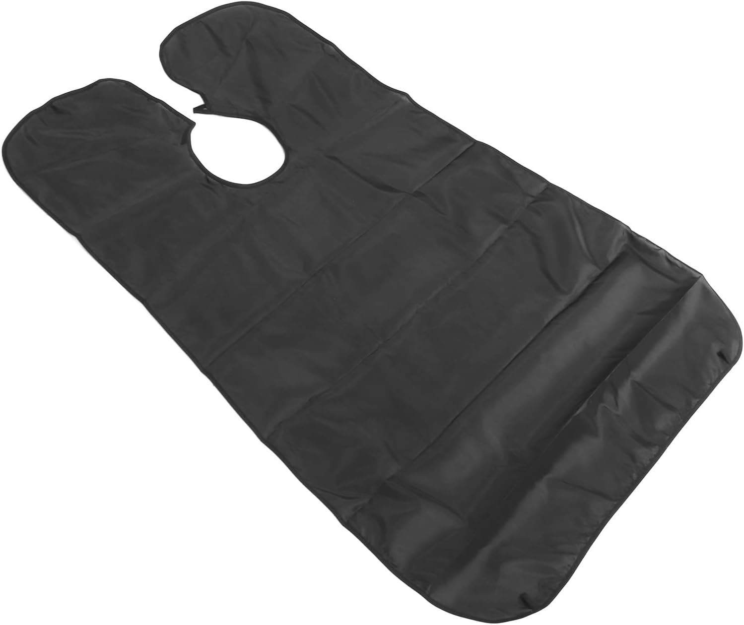 Salon Hairdressing Cape Waterproof Polyester Super Silky Full Coverage Adjustable for Everyone Black