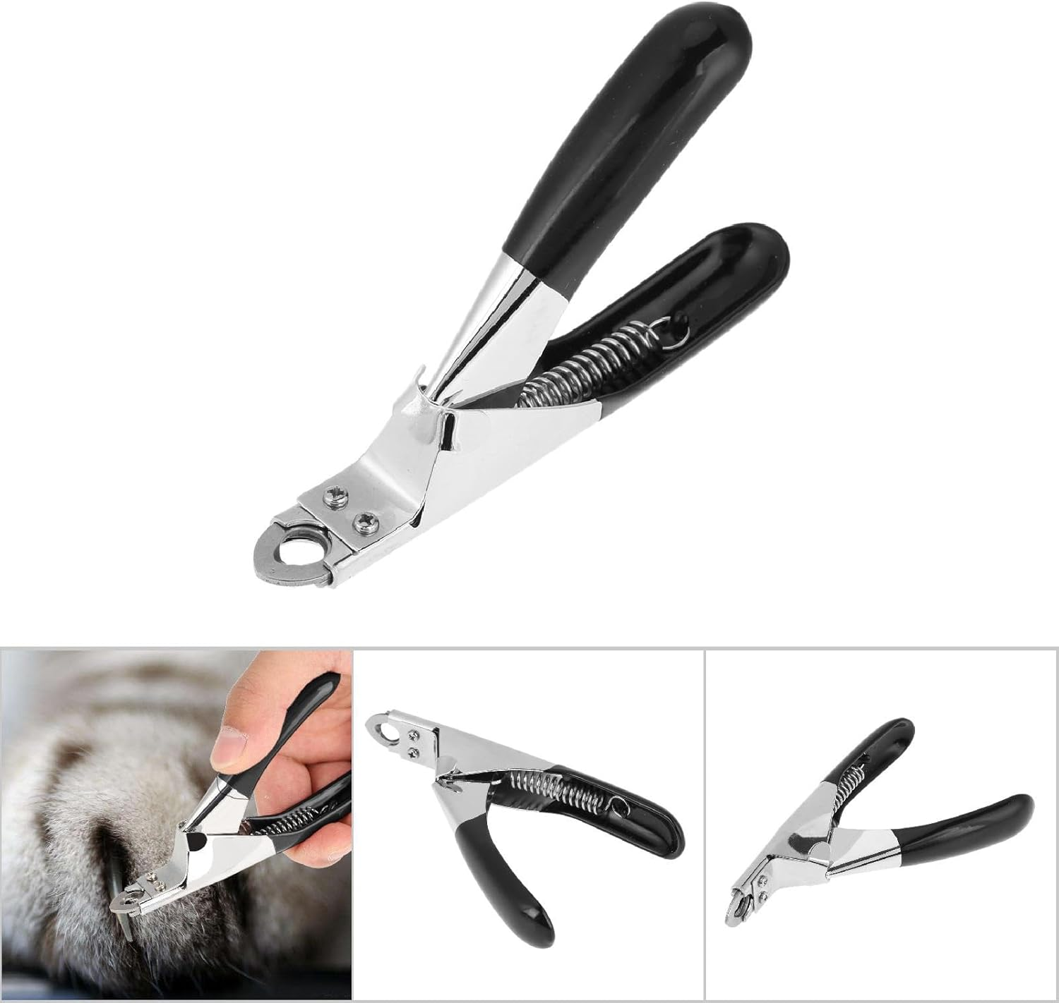 Kooingtech Nail Scissors for Dogs, Cat Nail Scissors for Cats, Small Puppies and Small Animals (Black) image number 6