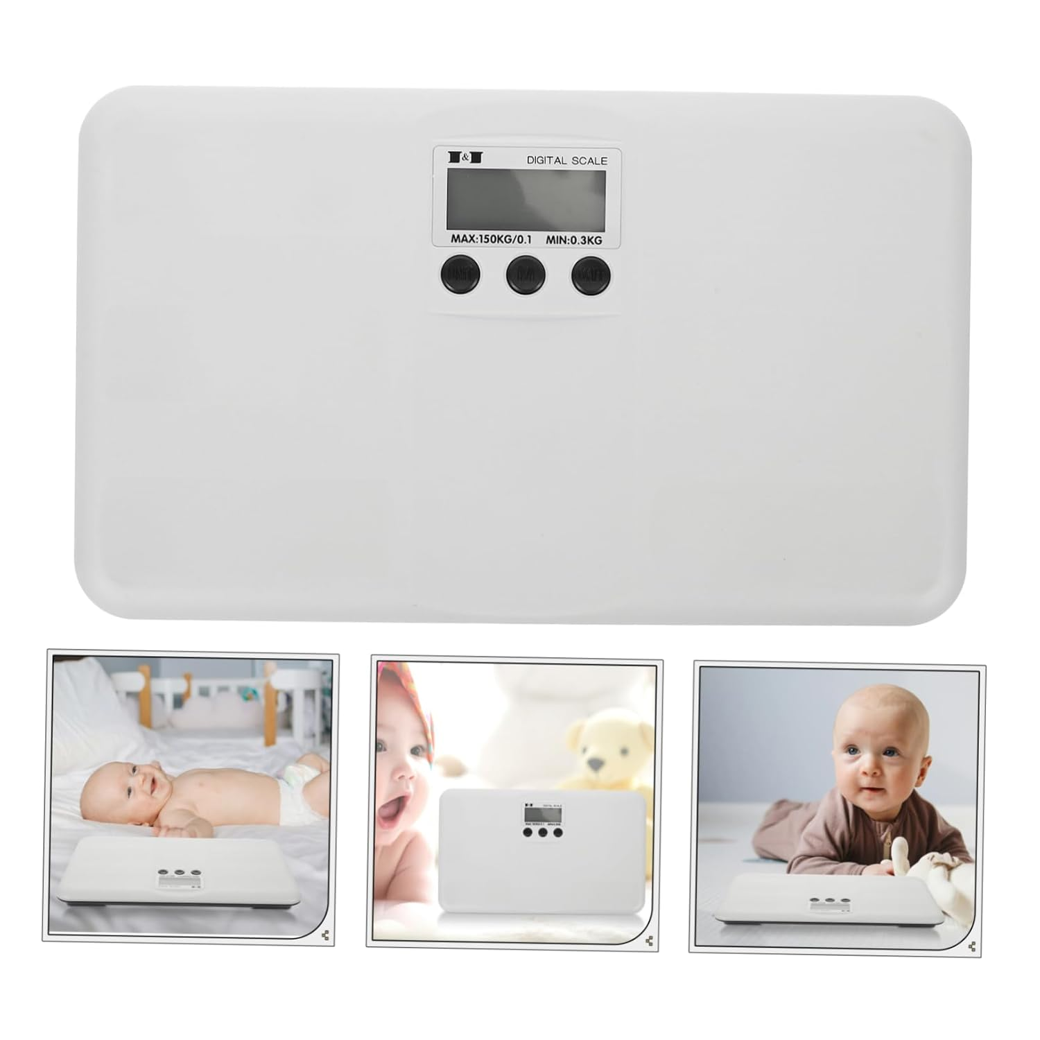 Toyvian Baby Electronic Scale Multi - Function Digital Display Weight Scale Pet Scale Mother and Baby Scales Smart Scale without Battery and Weight image number 3