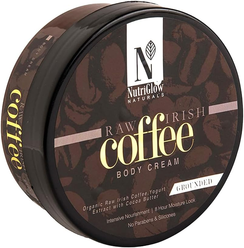 NUTRIGLOW Natural'S Raw Irish Coffee Body Cream Organic Raw Irish Coffee Yogurt Extract with Cocoa Butter Intensive Nourishment 8 Hour Moist Lock 200 Gm image number 5