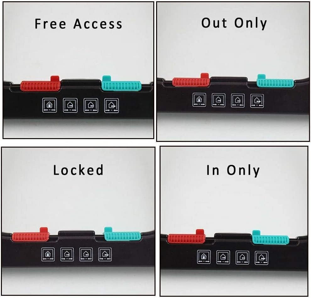 EZONEDEAL Large Cat Door Interior Door with 4 Way Locking, Waterproof Cat Flap Door, White Pet Door Kit for Kitten Small Dog, Cat Door for Window Size 23Cm X 5.1Cm X 25Cm image number 6