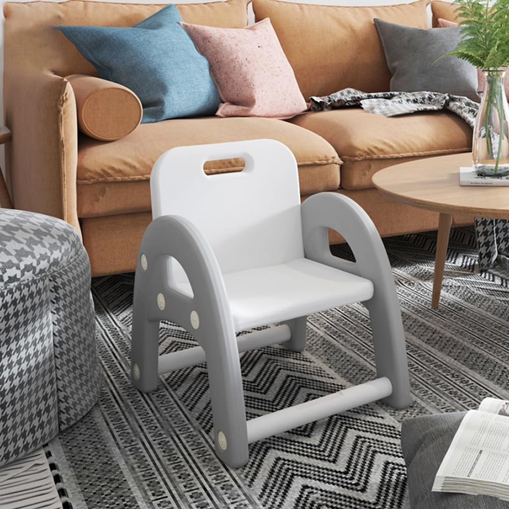 Kids Chairs, Toddler Activity Plastic Chair, Durable Chair for Kids Indoor or Outdoor Use, Activity Center outside Toys Chairs (Gray) image number 5