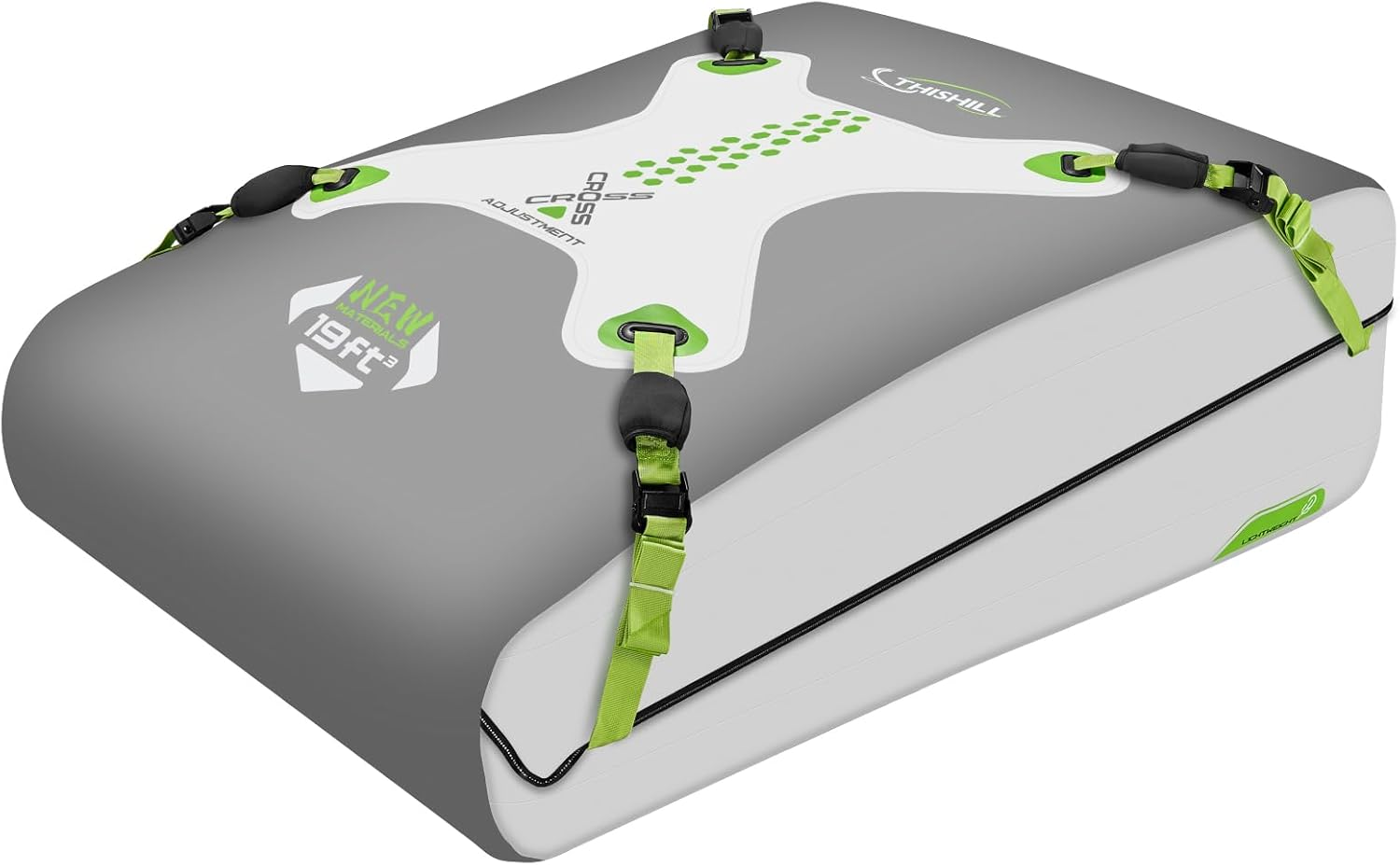 Car Rooftop Cargo Carrier Bag 19 Cubic Feet,2023 Upgraded Non-Rip 100% Waterproof Roof Bag Luggage Storage Carriers for All Vehicles With/Without Rack,Including 8 Reinforced Straps+ 4 Door Hooks image number 6