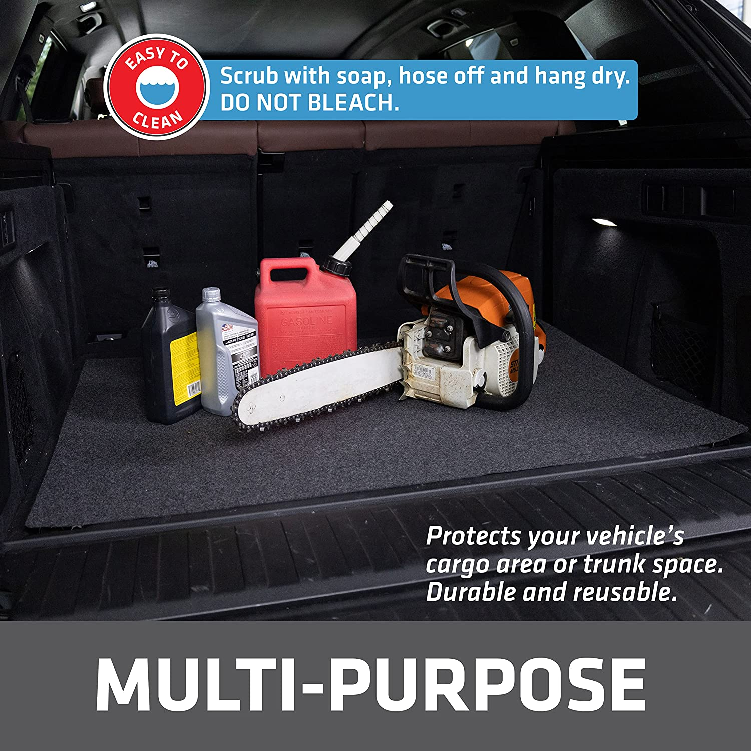 Drymate XL Oil Spill Mat (36 Inches X 60 Inches), Premium Absorbent Oil Mat - Reusable/Durable/Waterproof - Oil Pad Contains Liquids, Protects Garage Floor Surface (Made in the USA) image number 2