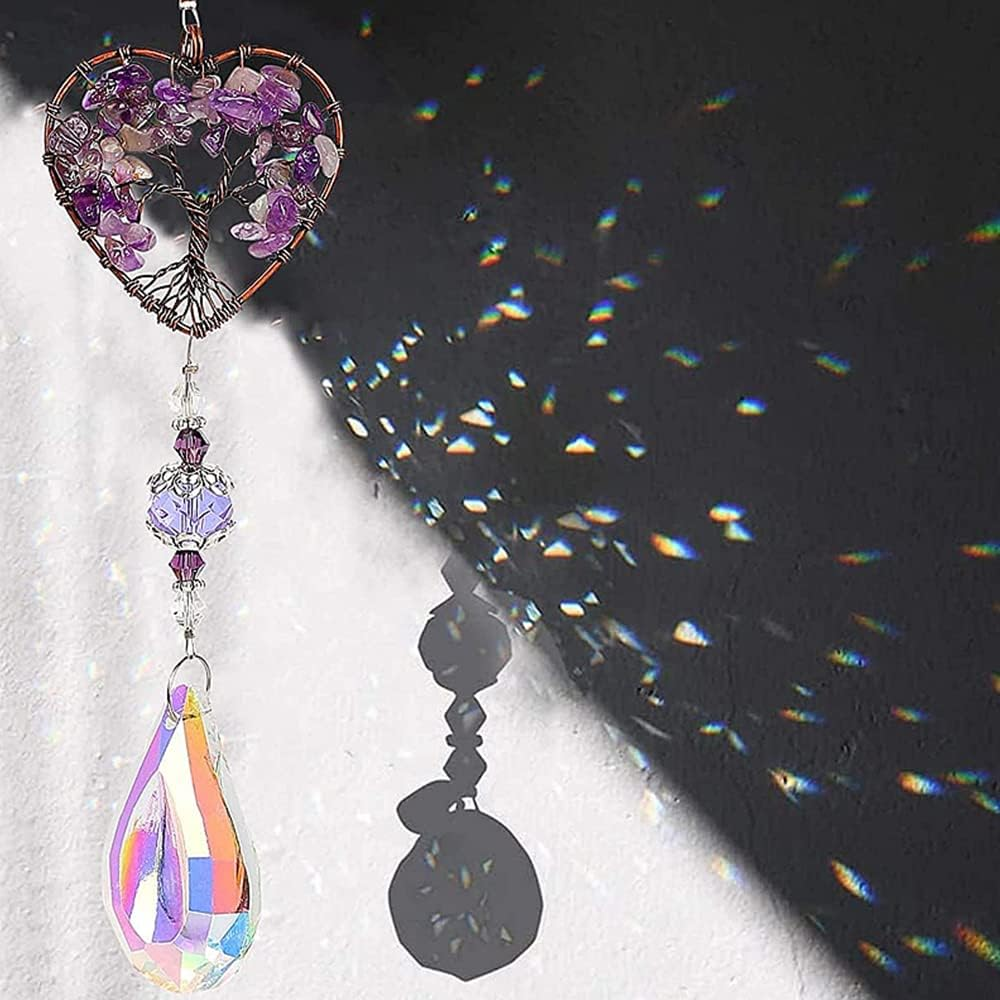 WULILONG Protection Amulet Pendant Necklace - Purple image number 6