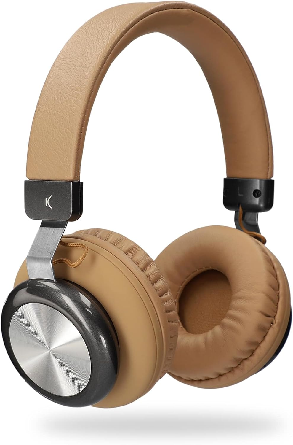 KSIX Wireless Headphones Retro 2, FM Radio, SD Card, Bluetooth 5.0, up to 10 Hours Runtime, Brown image number 5