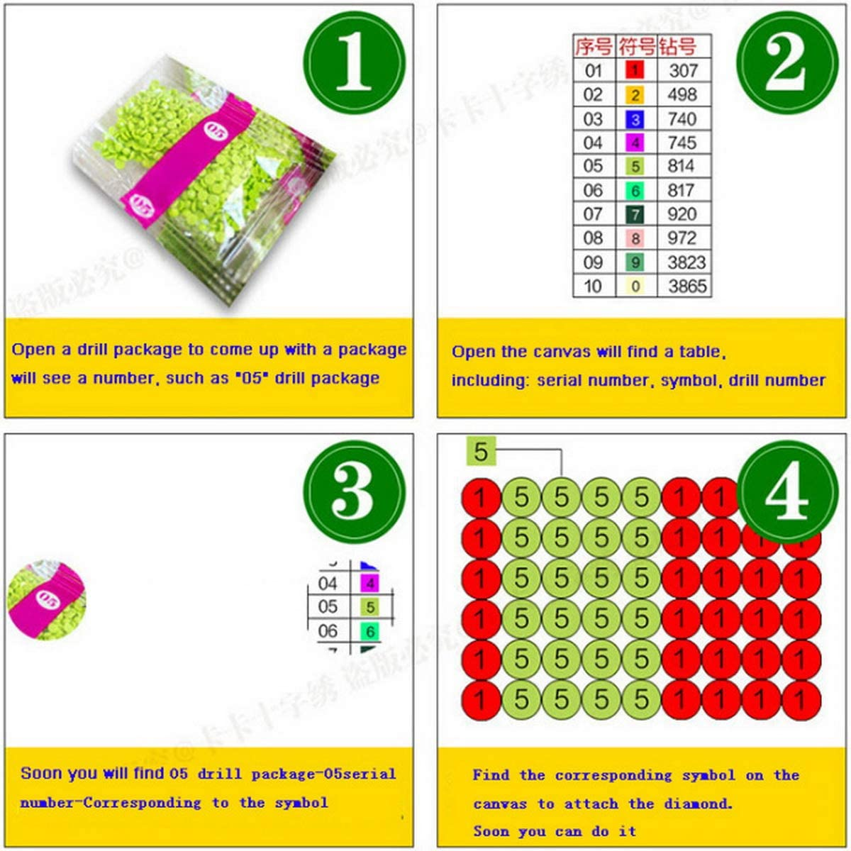 Ukerdo Day & Night Tree Picture Arts Home Wall D&eacute;cor DIY Diamond Painting Kits Embroidery Full Drill for Gift image number 4