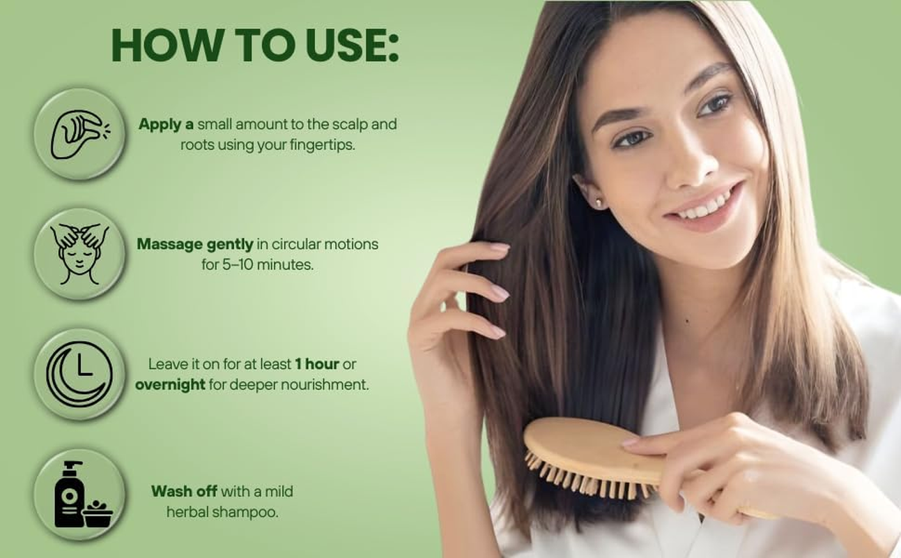 Raslok Bhringraj Hair Oil 6.76 Fl Oz &ndash;200Ml | Ayurvedic Botanical Blend with Amla, Neem, Hibiscus & Brahmi | Cold-Pressed | Non-Gmo | No Mineral Oil | Made in India image number 1