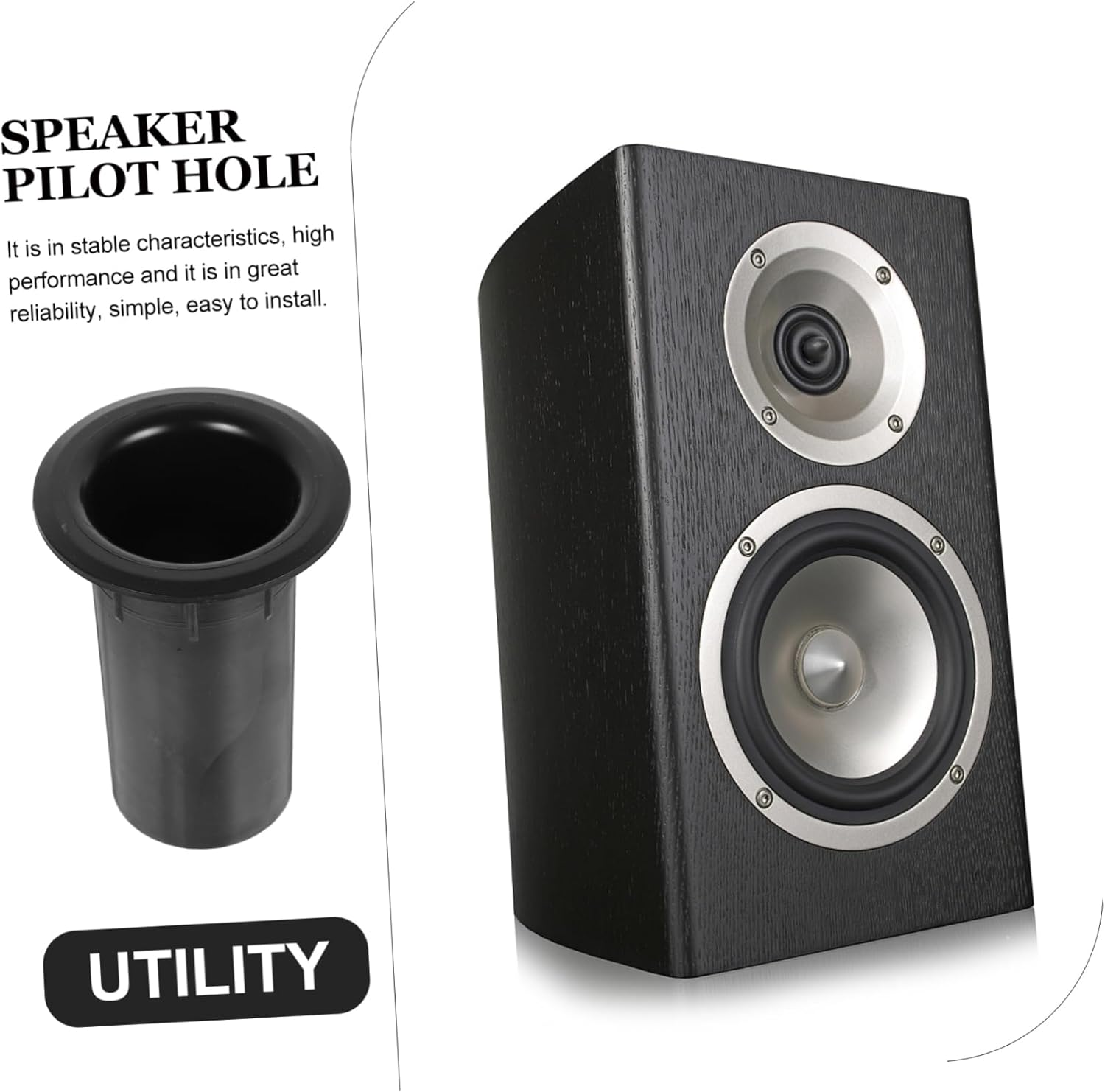 COHEALI 12 PCS Plastic Bass Reflex Tube Accessory for Speaker Air Outlet Easy Installation Speaker Port Tube for Improved Sound Quality Home Portable image number 3