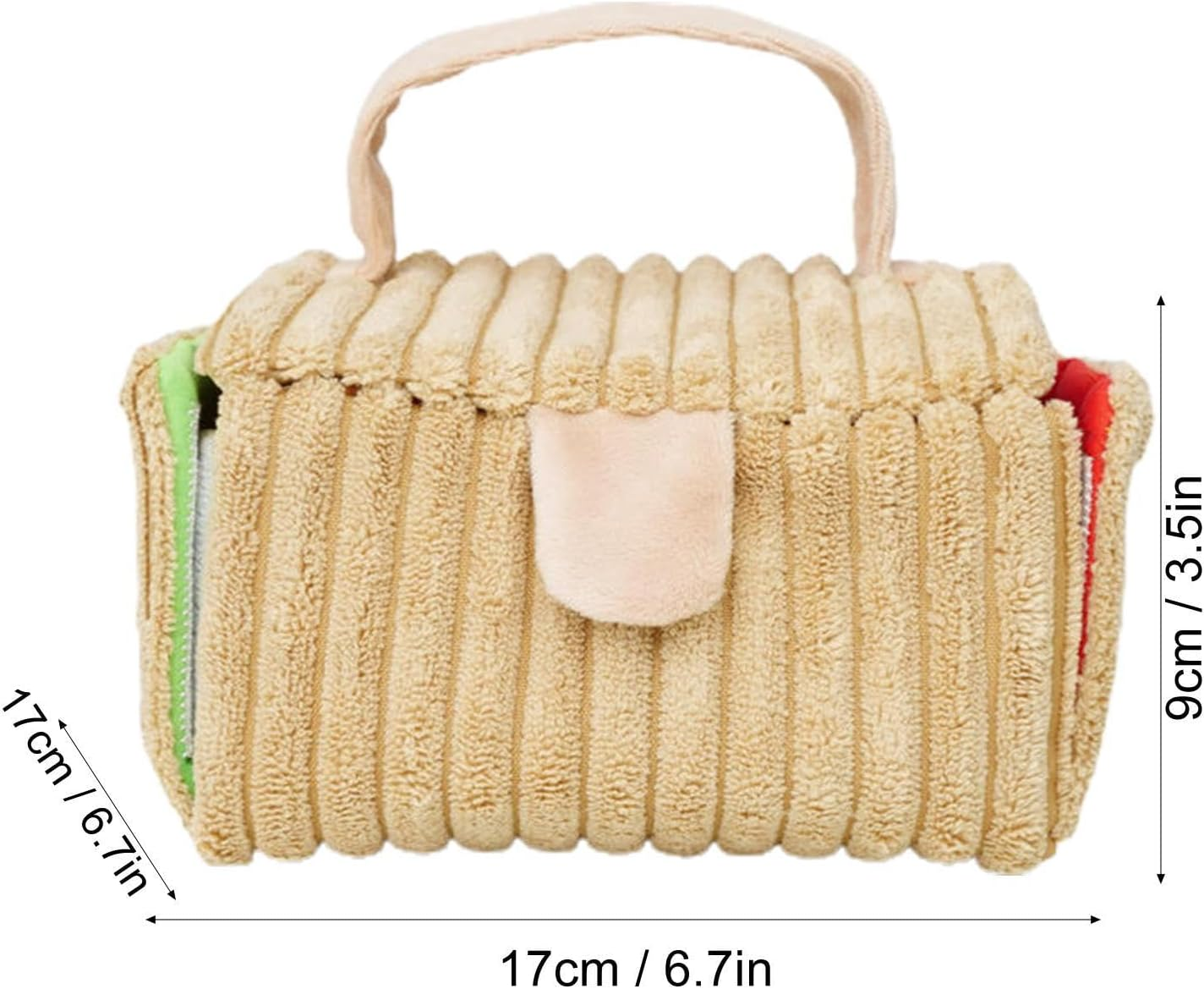 Dog Sniffing Mat,Pet Snuffle Mat with Cute Cow Horn Toy and Treat Pouch - Interactive and Behavioral Training Aid Toy, Dog Enrichment Toys for Pets, Puppies, Cats image number 2