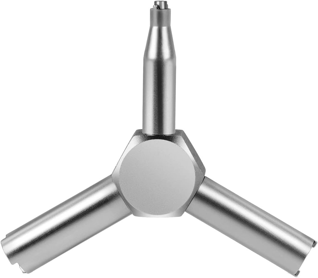Valve Triangle Wrench Tool, Three-In-One Exhaust Valve Key Modification Tool (SILVER) image number 4