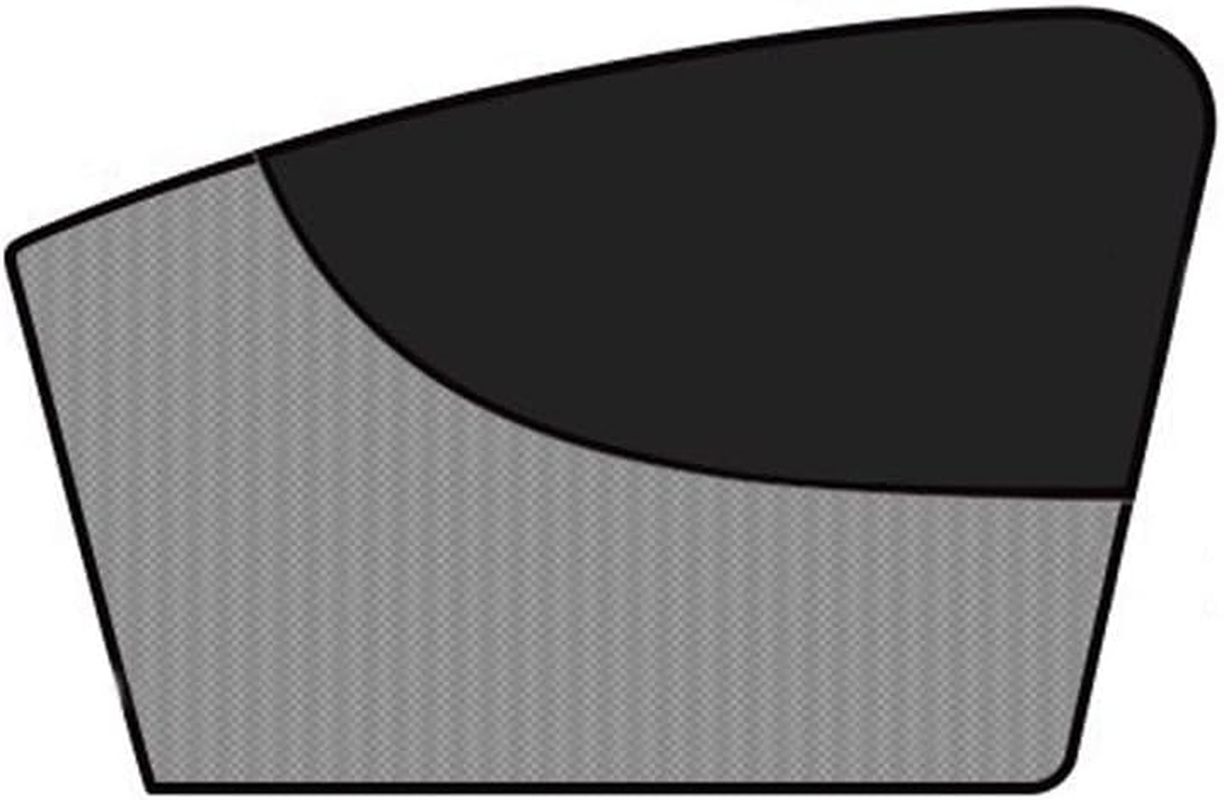 Driver Side Window Shade with Blackout Layer Foldable Desgin Adjustable Half-Blackout & Mesh-Through Car Window Cover for Driver Side Privacy and Visible for Most Cars for Camp,Travel, Nap(Black) image number 4