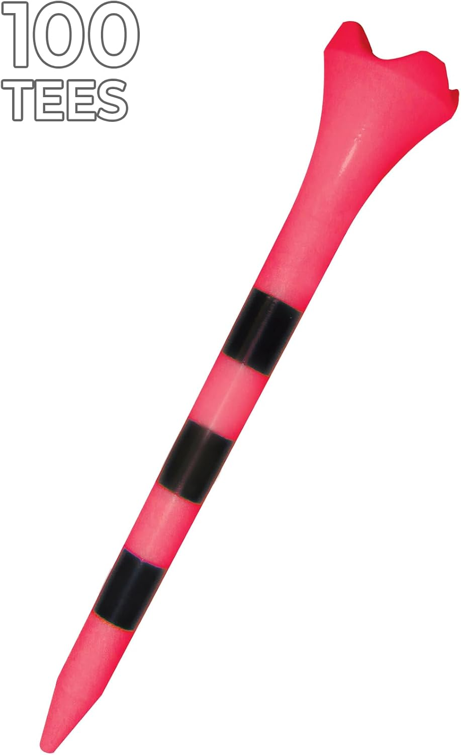 3-1/4" Pride Performance Golf Tee Striped, 100 Count - White image number 3