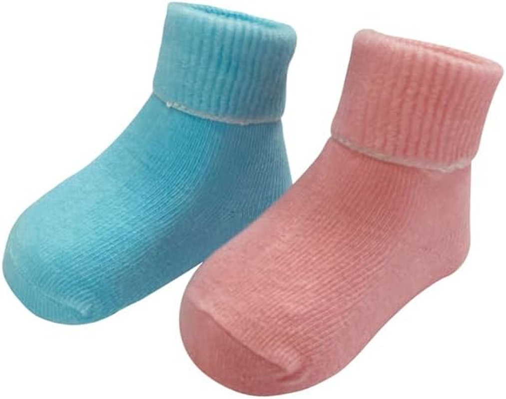 PUPPET 14-Pack Unisex Baby Cotton Bibs and Socks Set for Boys, Girls, Soft Drool Bibs for a Week image number 3