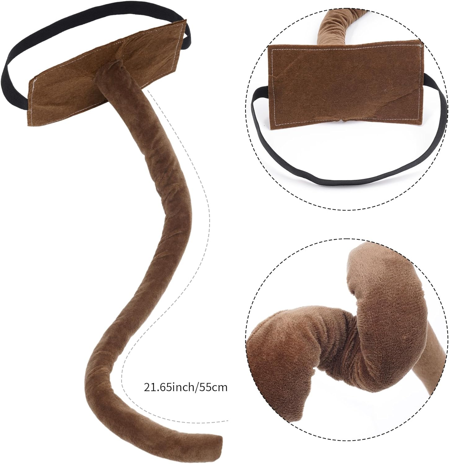 OJIOUI 3Pcs Monkey Ears Headband for Women for Halloween Party Dress Up image number 4