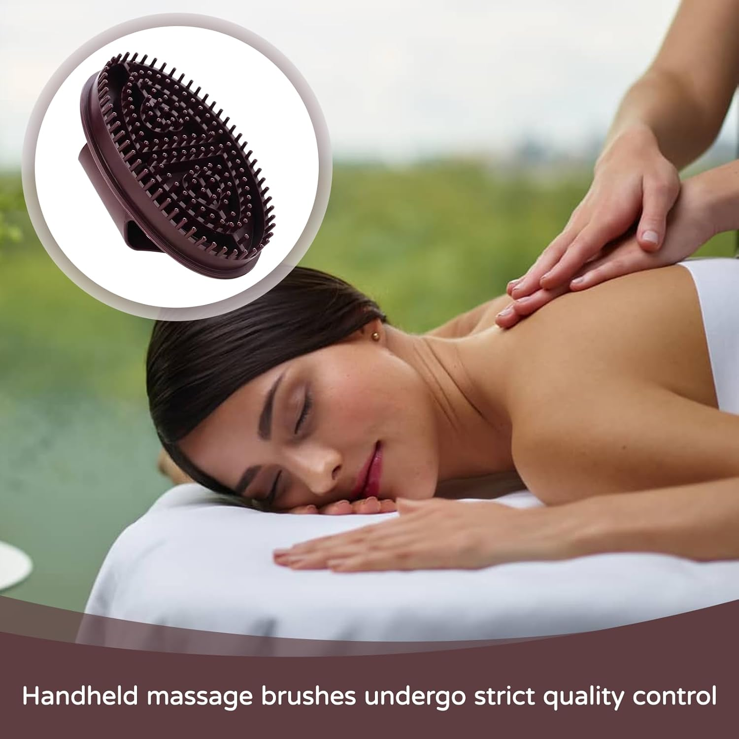 2 PCS Meridian Brush Massage Brush,Meridian Brush Body,Brush for Belly Body Brush, for Scalp Full Body Relaxation Massage Gentle Exfoliation, Moisturizing