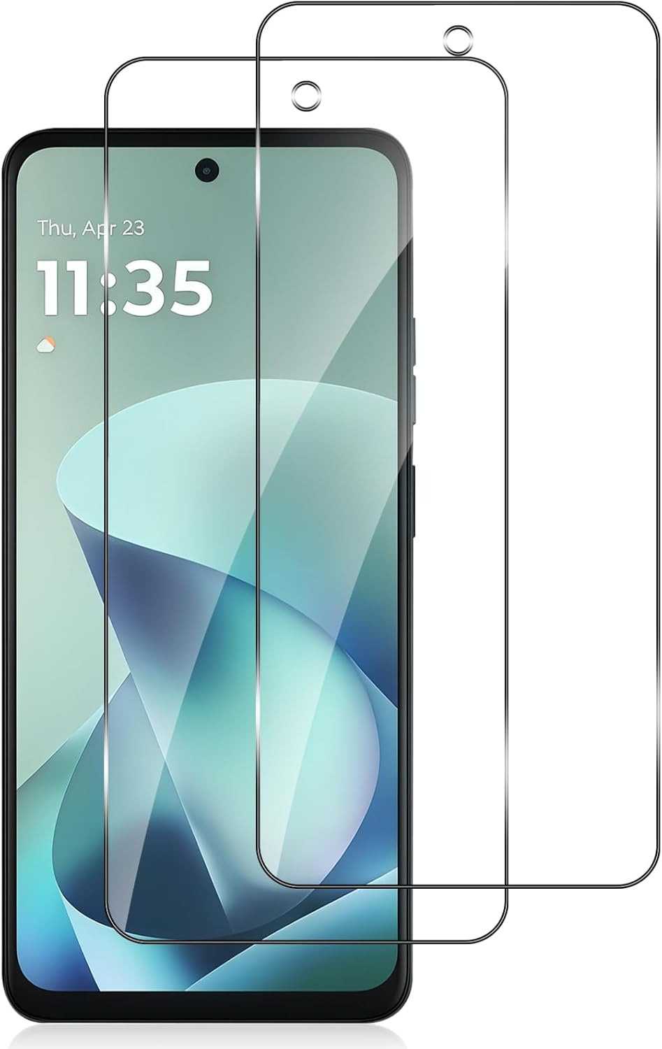 Heeyeal [2 Pack Tempered Glass Screen Protector for Motorola Moto G57 Power 5G, Anti-Scratch, Case Friendly, Fingerprint Support, 9H Hardness, Ultra HD Glass Protective Film for Moto G57 Power 5G image number 1