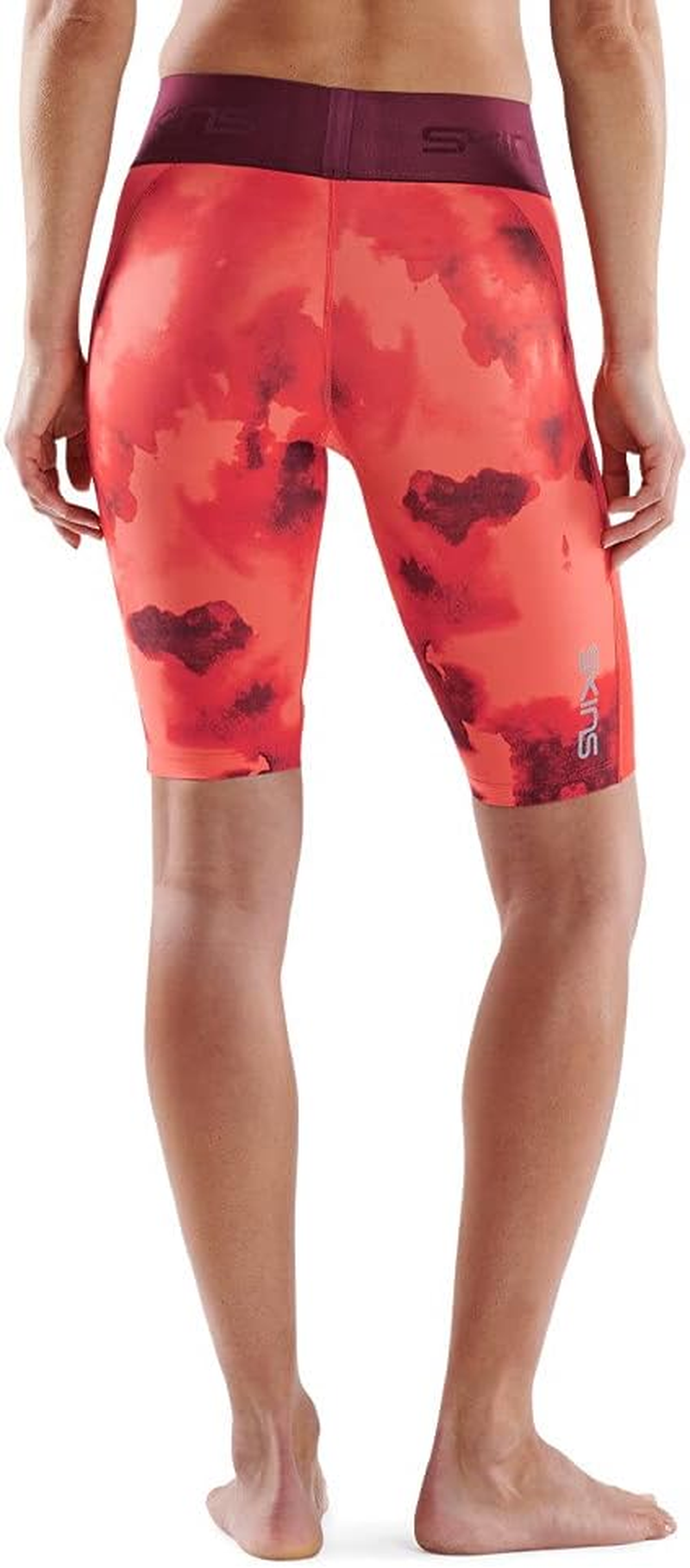 Skins Compression Series 3 Womens L Half Tights Activewear/Training Spark Camo