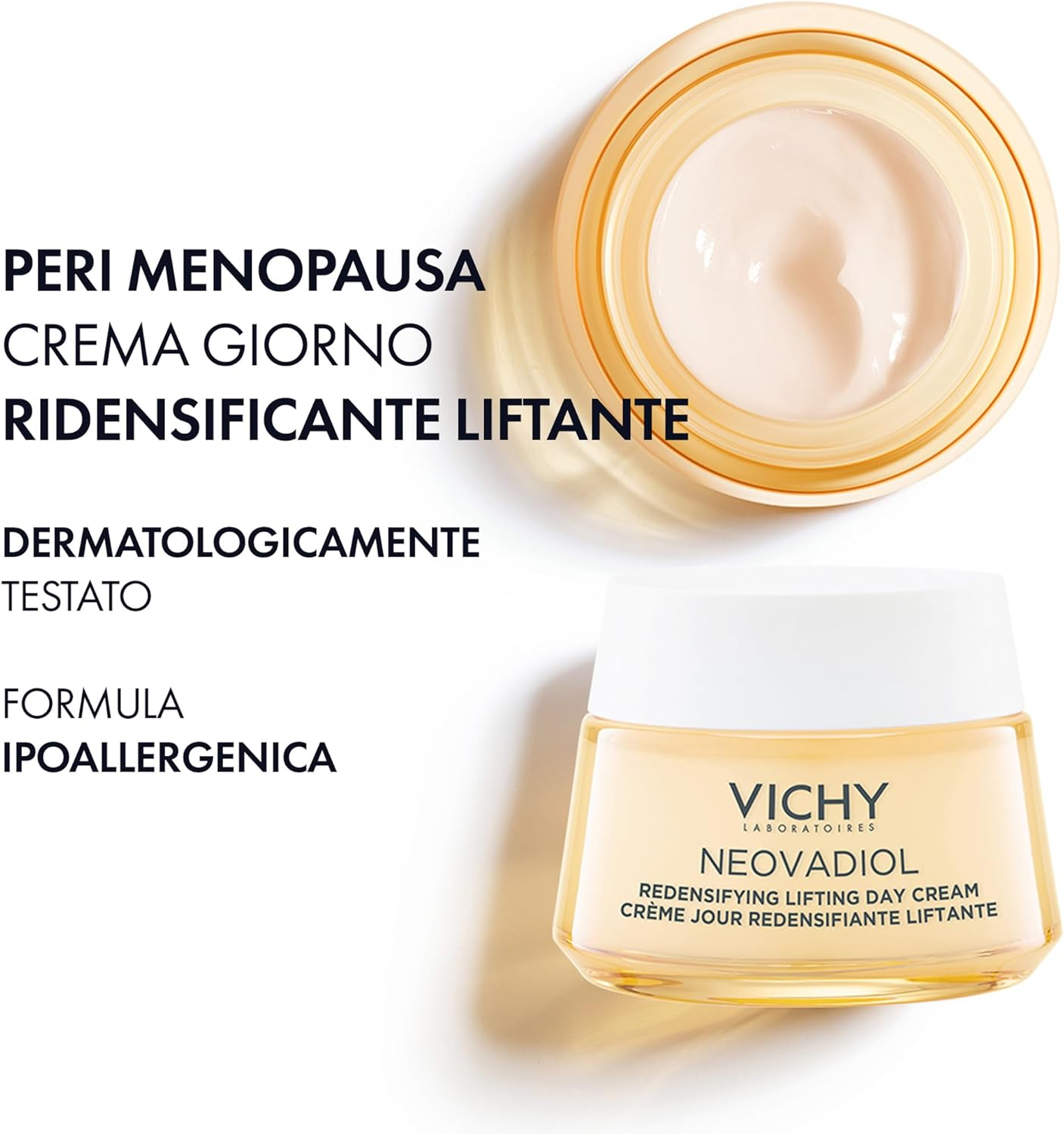 VICHY Firming Day Cream for Dry Skin: Hydrating Face Care Promotes Plumper Skin Complexion, with Hyaluronic Acid, Pro-Xylane and Niacinamide, Neovadiol, 50 Ml image number 6