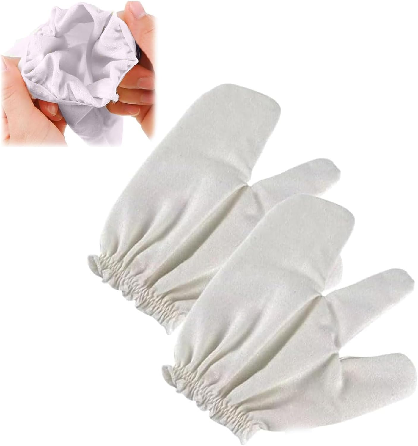 Garshana Gloves Raw Silk, Garshana Glove Raw Silk Massage Gloves Ayurvedic Massage, Silkgloves for Dry Brushing for Spa Bath Scrubbing Dry Brushing for Women & Men, Can Be Used on the Whole Body (2,Pcs) image number 4