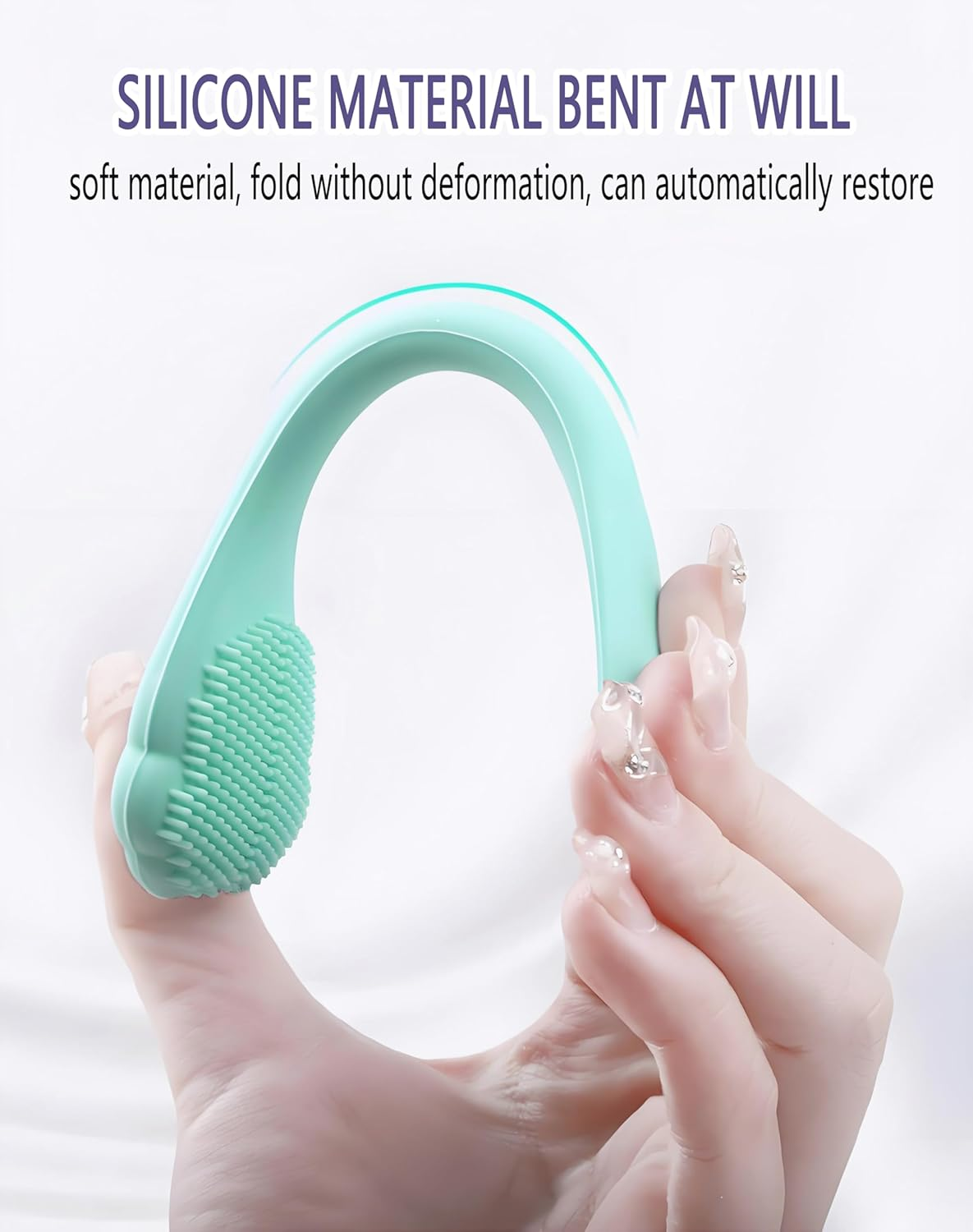 Silicone Face Scrubber Set - 2 Pack Dual-Purpose Facial Cleansing Brush & Mask Applicator | Gentle Exfoliator & Pore Cleaner image number 3