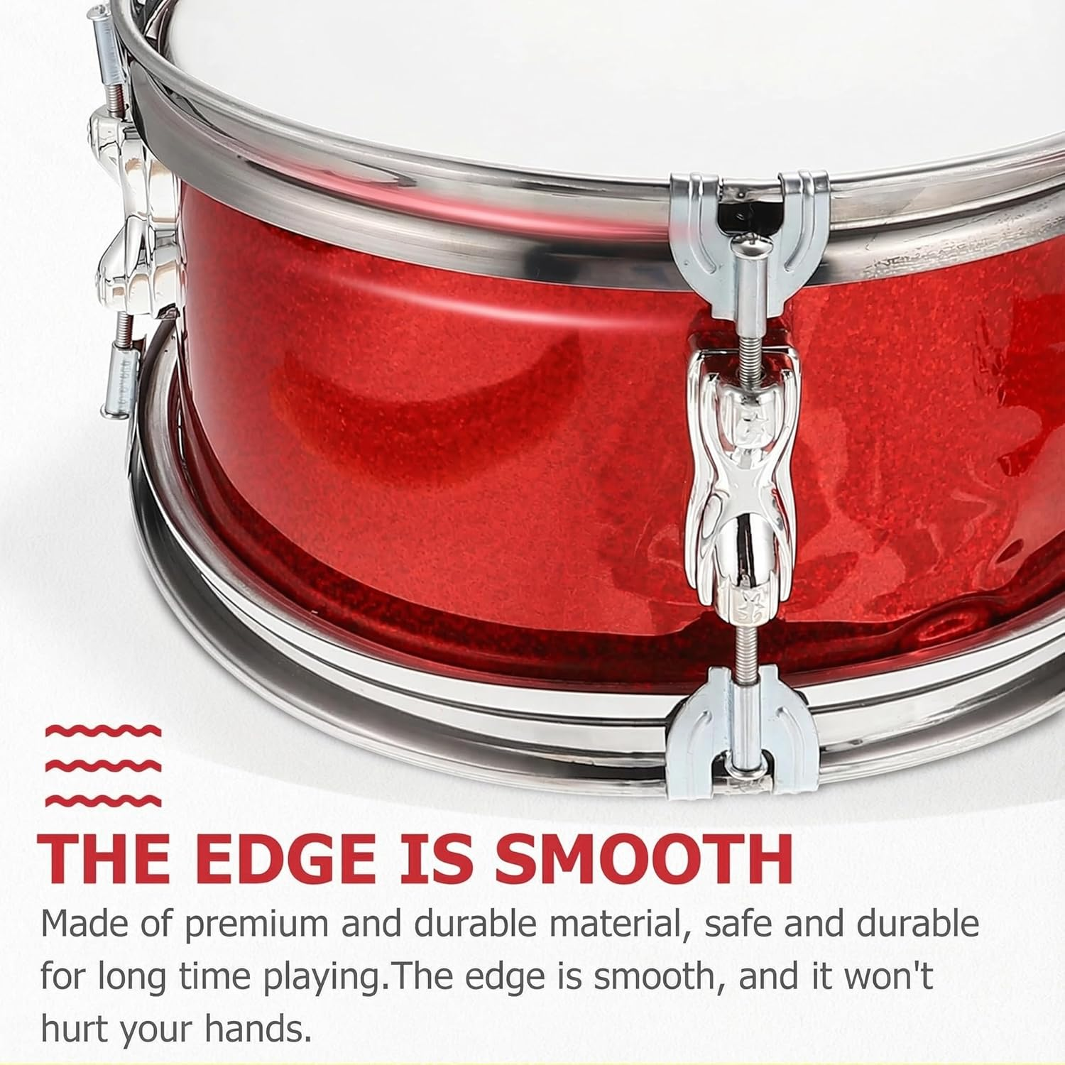 11 Inch Marching Drum Set Snare Drums Orff Percussion Instrument for Kids Music Education, Performances, and Early Learning image number 3