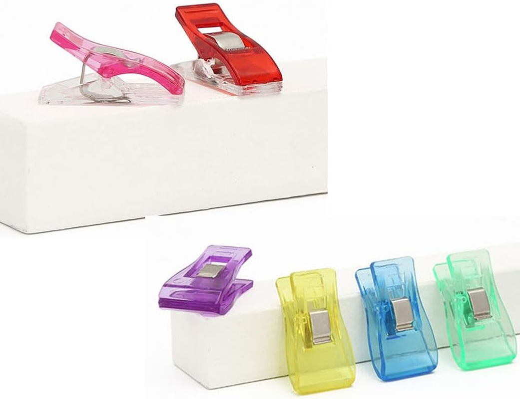 Multipurpose Sewing Clips 150Pcs, Assorted Colors Plastic Clips for Fabric, Clips for Sewing Supplies image number 5
