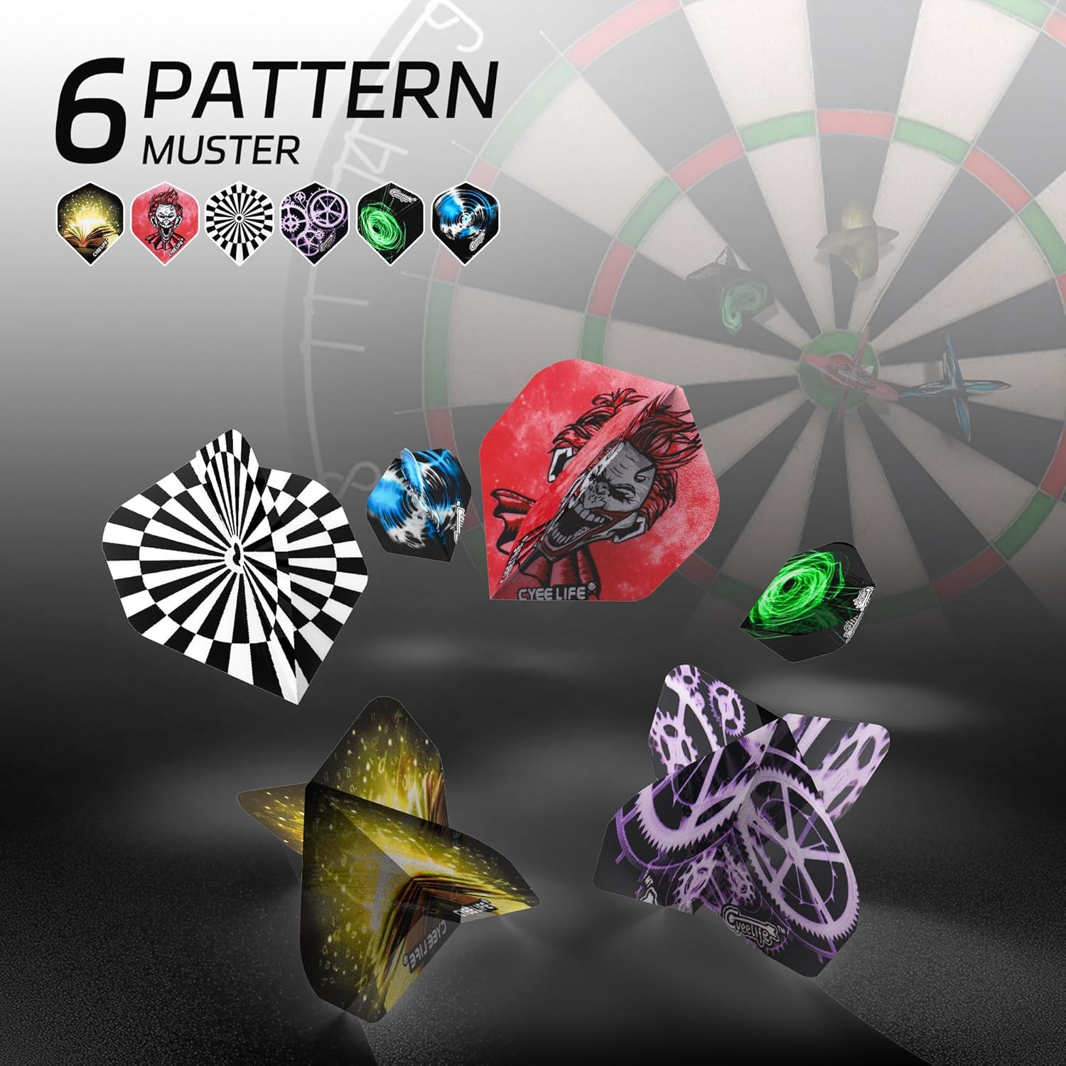 Cyeelife Steel Tip Darts,18Pcs Professional Metal Darts, Darts Metal Tip Set, Metal Darts for Dartboard,For Beginners and Hobbyists image number 6