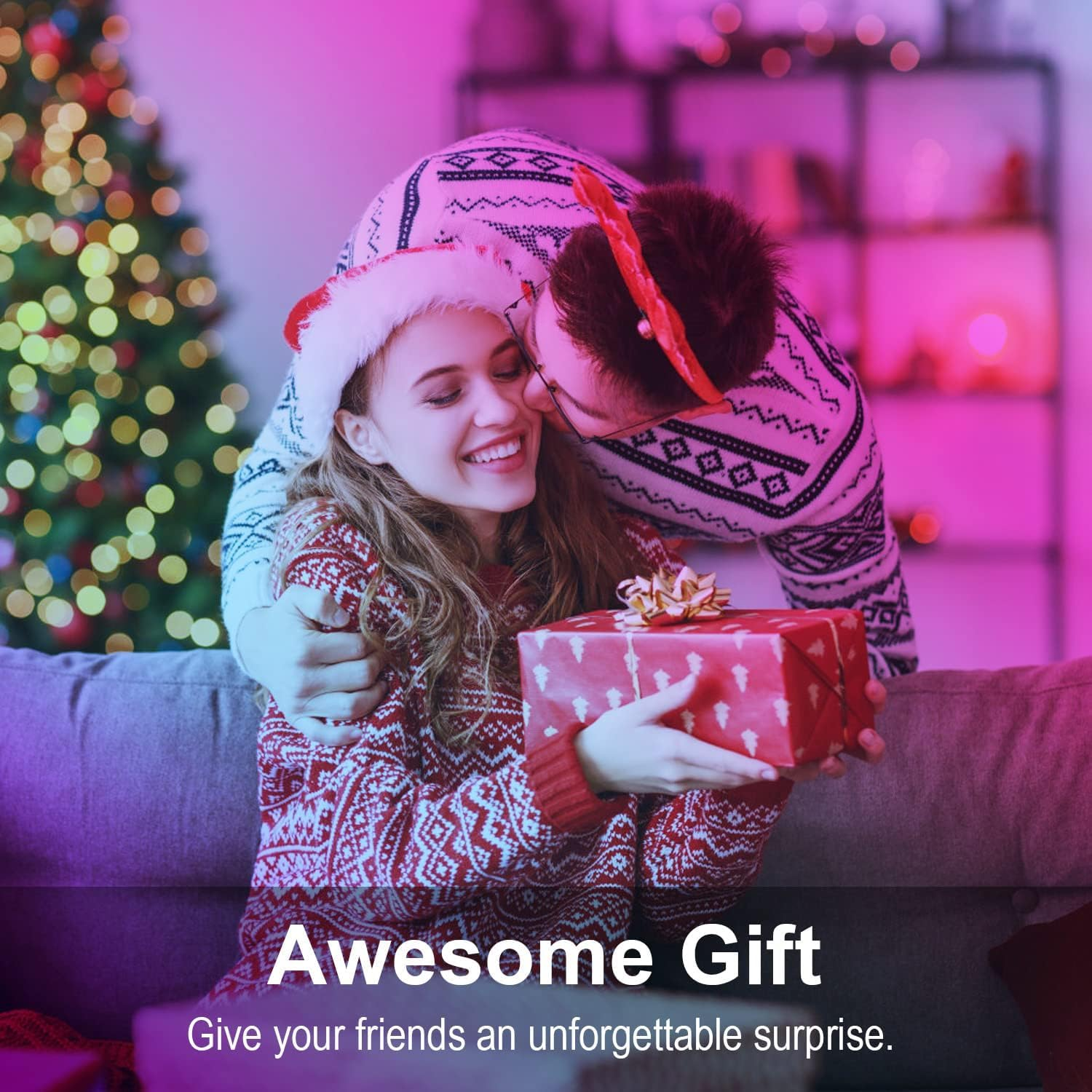 100Ft LED Lights Room Decor, KIKO 30M Led Lights Strip for Bedroom Smart Color Changing 3535 RGB Light Strips with Bluetooth Controller Sync to Music Apply for TV, Bedroom, Party and Home Decoration