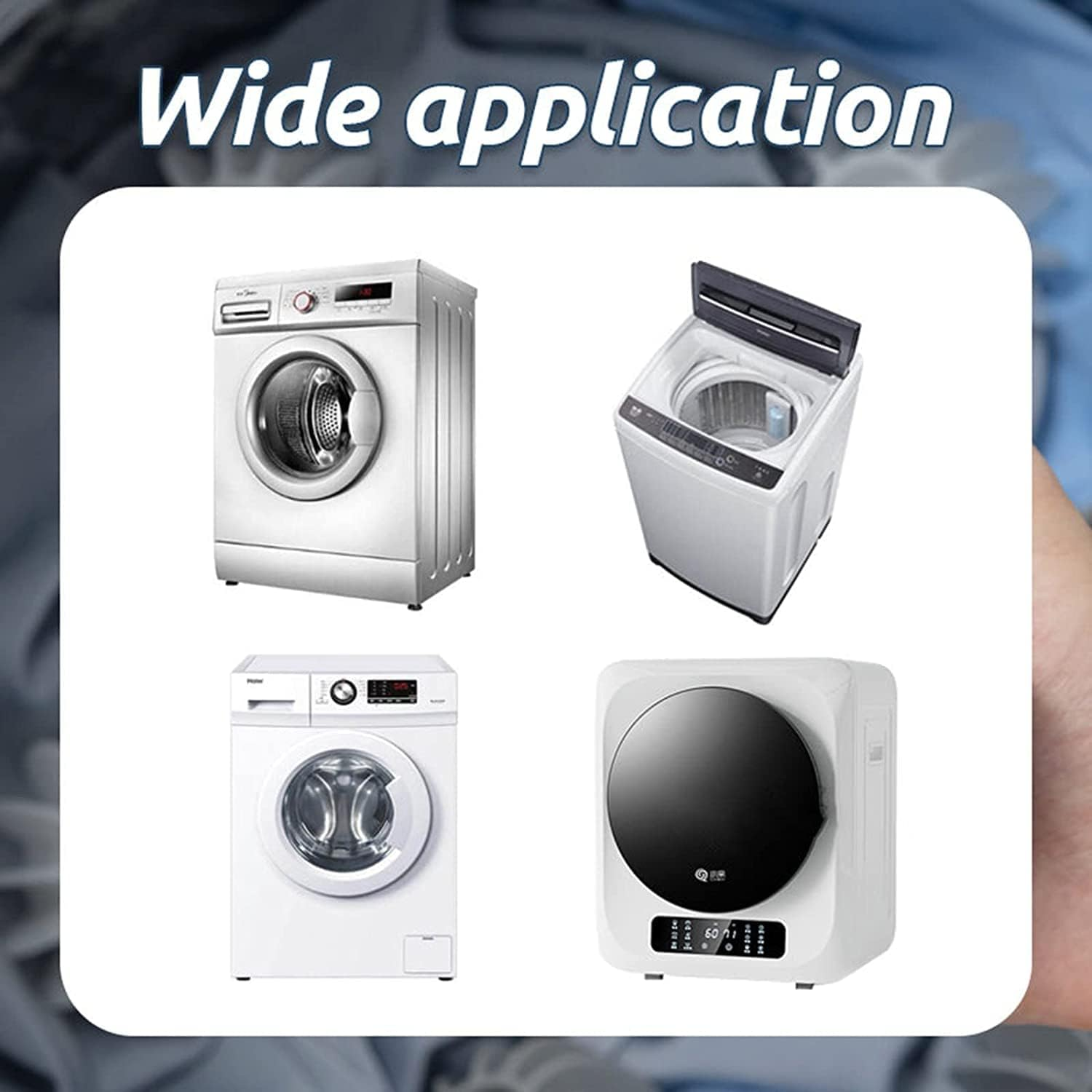 10Pcs Reusable Anti-Winding Washing Machine Ball, Dryer Balls Laundry for Anti-Winding Clothes & Deep Cleaning, Anti-Winding Tidy Clothes Laundry Balls for Washing Machine (4 * 6Cm, Gray+White) image number 2