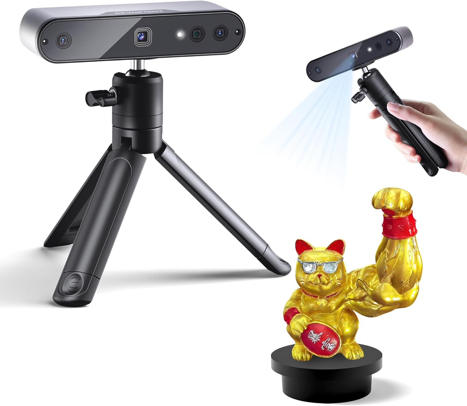 Revopoint Inspire 3D Scanner for 3D Printing Handheld, 3D Printer Scanner, up to 18FPS Scanning Speed, Full Color 3D Model Scanning, Compatible with Android/Ios/Mac/Win image number 5