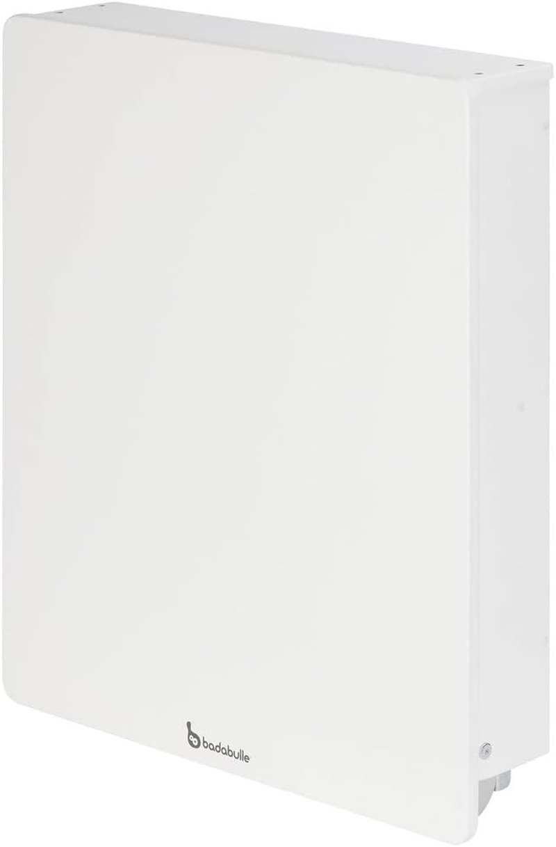 Badabulle Wall Mounted Changing Table, Fold down Baby Changing Unit with Changing Mat and Storage image number 4