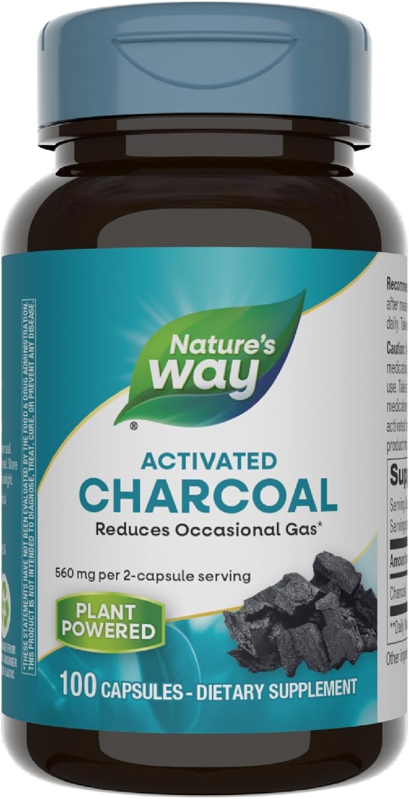 Nature'S Way Activated Charcoal, 100 Capsules image number 4