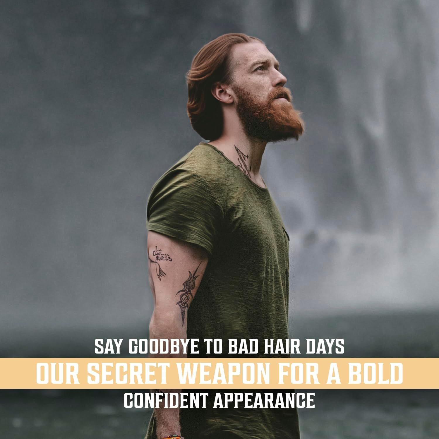 Viking Revolution Coconut Sea Salt Spray for Men - Hair Texturizing Spray with Kelp, Aloe Vera & Red Algae Extract - Surf Spray to Add Volume and Texture - Sea Salt Spray for Men Beach Hair