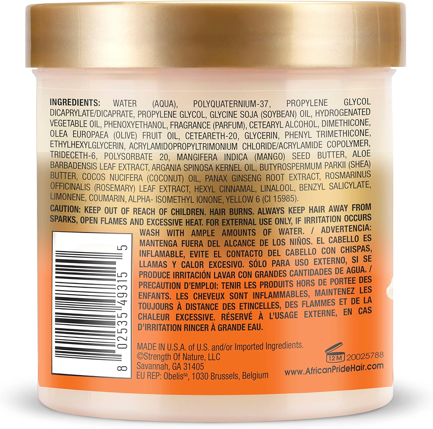 ((Confezione Da 3)) - African Pride Shea Butter Miracle Leave in Conditioner - 440Ml Jar image number 5