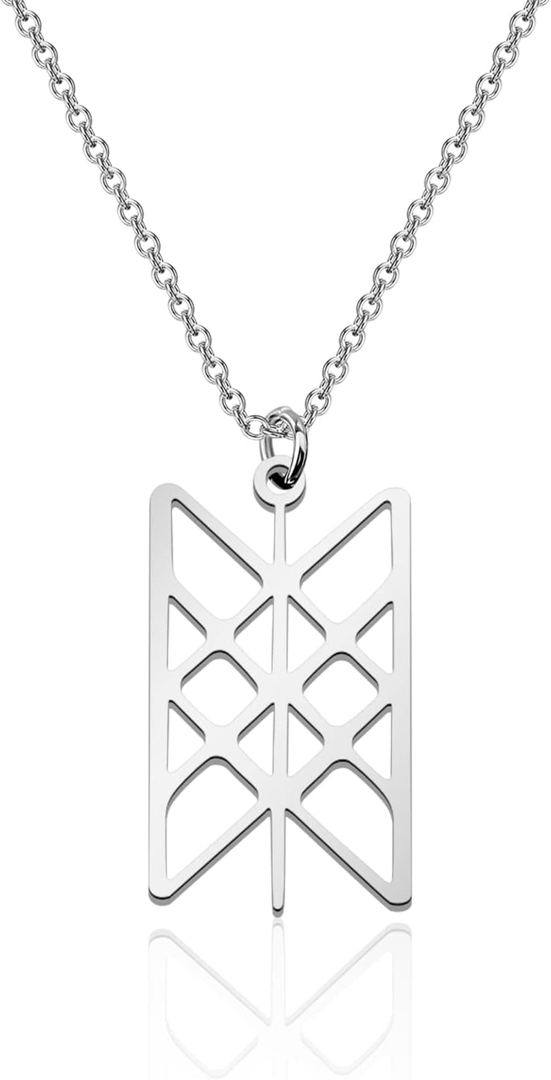 Viking Jewelry Web of Wyrd Necklace Stainless Steel Pendant Necklace Viking Necklace of Destiny image number 6