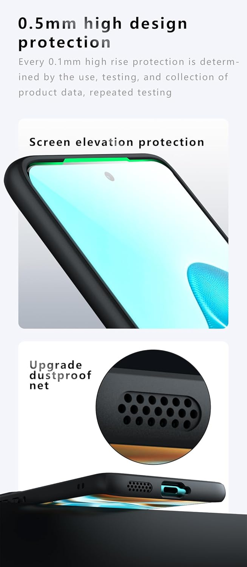 Boerhang Case Compatible with Motorola Edge 60 Pro Magnetic Protective Case, Anti-Fingerprint and Anti-Scratch, Translucent Black image number 3