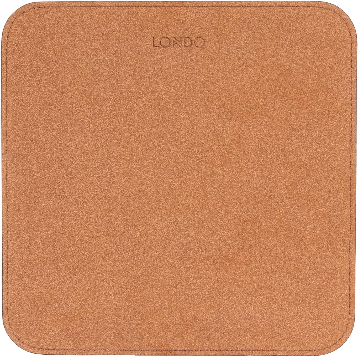 Londo Leather Mousepad with Wrist Rest (Light Brown) image number 1