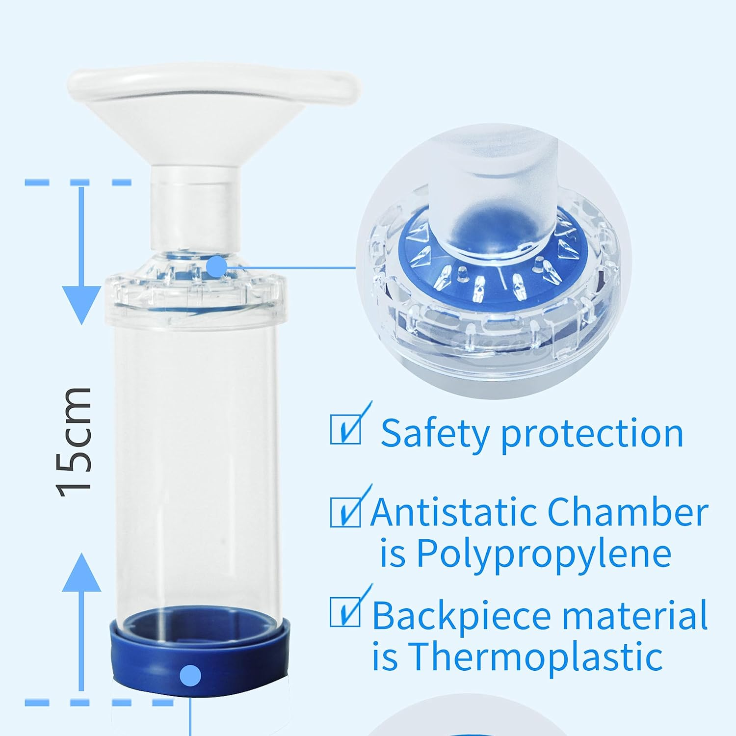WHELPAW Cat Inhaler Spacer, Aerosol Chamber Inhaler Spacer for Cat'S Breathing & Delivering Medication, Come with 2 Size Masks image number 1