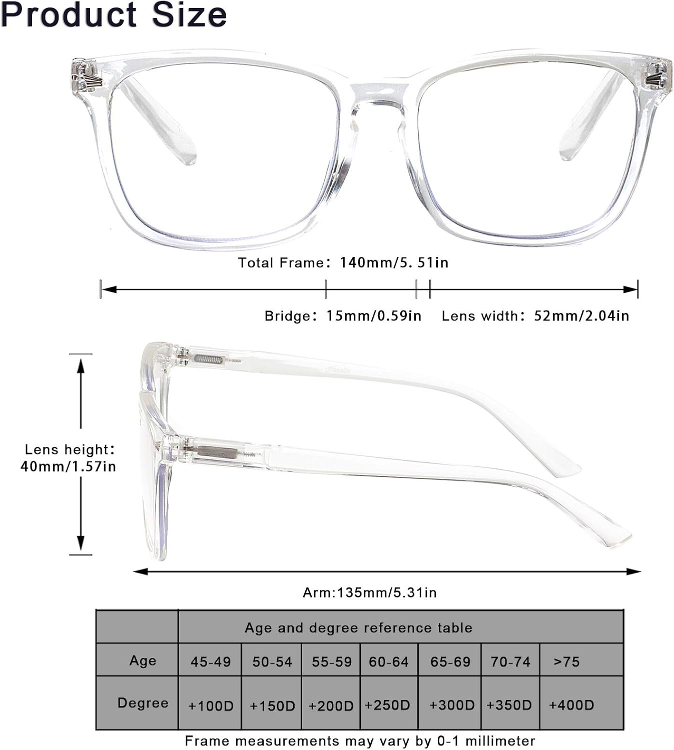 SIGVAN Progressive Multifocal Computer Glasses Women Men Blue Light Blocking Reading Glasses Spring Hinge Readers image number 5