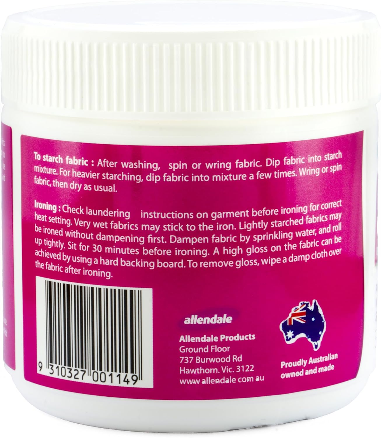 Allendale Products Fabric Starch 200G image number 2