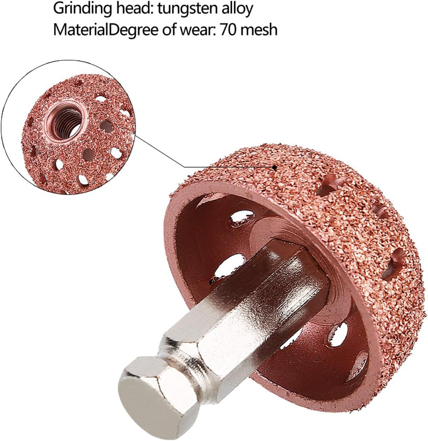 38Mm Tire Buffing Wheel, Low Speed Tyre Buffer, Tire Repair Grinding Head with Linking Rod for Tyre Repair image number 1