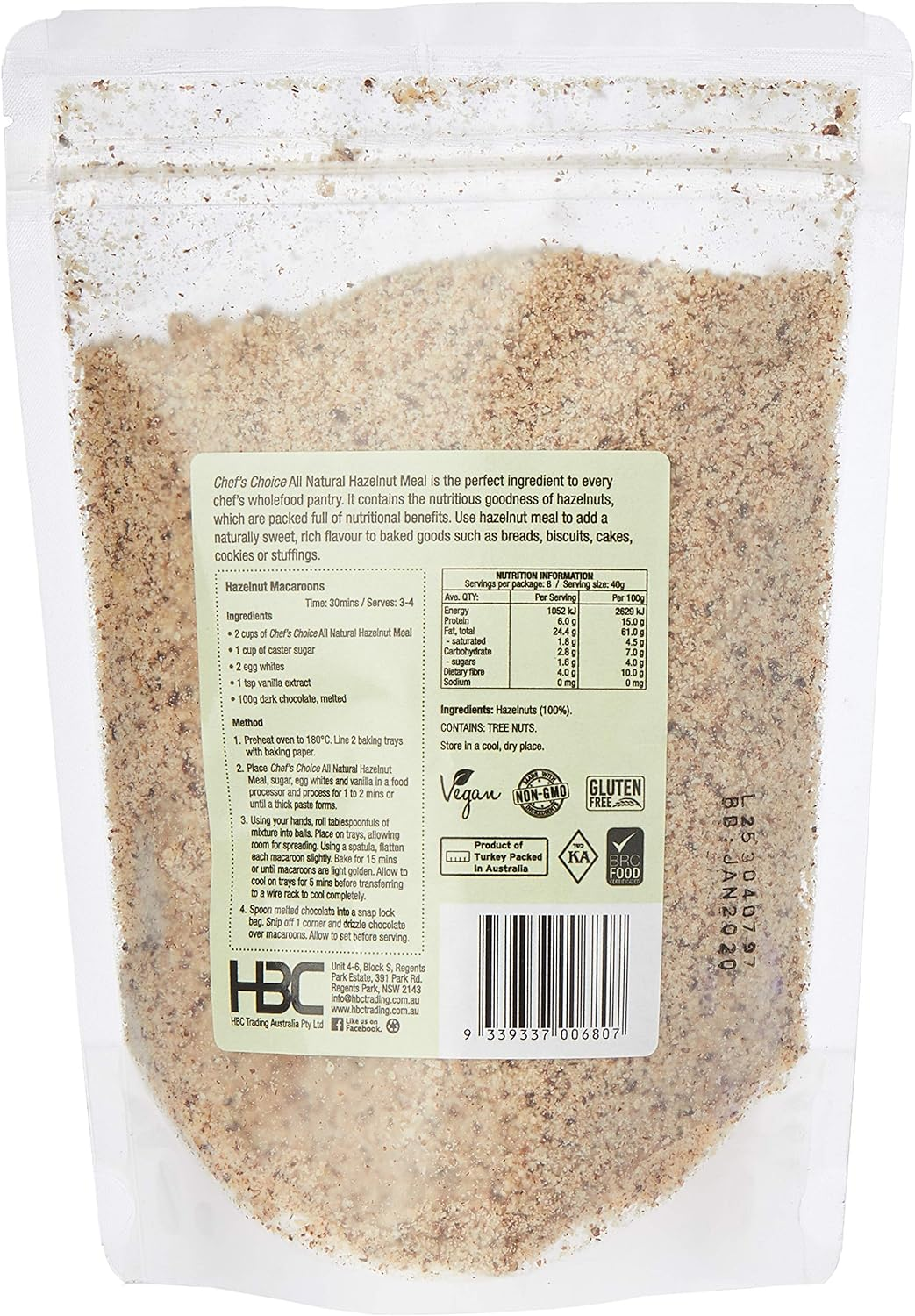 Chef'S Choice Hazelnut Meal, 320 G