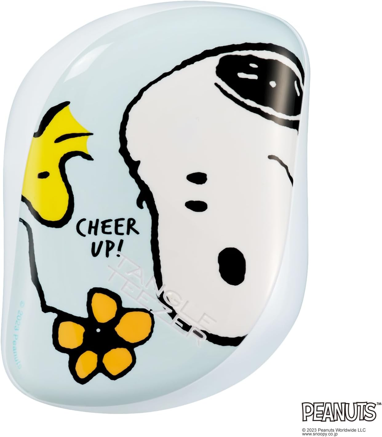 Tangle Teaser, Compact Styler, Snoopy/Cheer Up - Matte Teal Mint image number 5