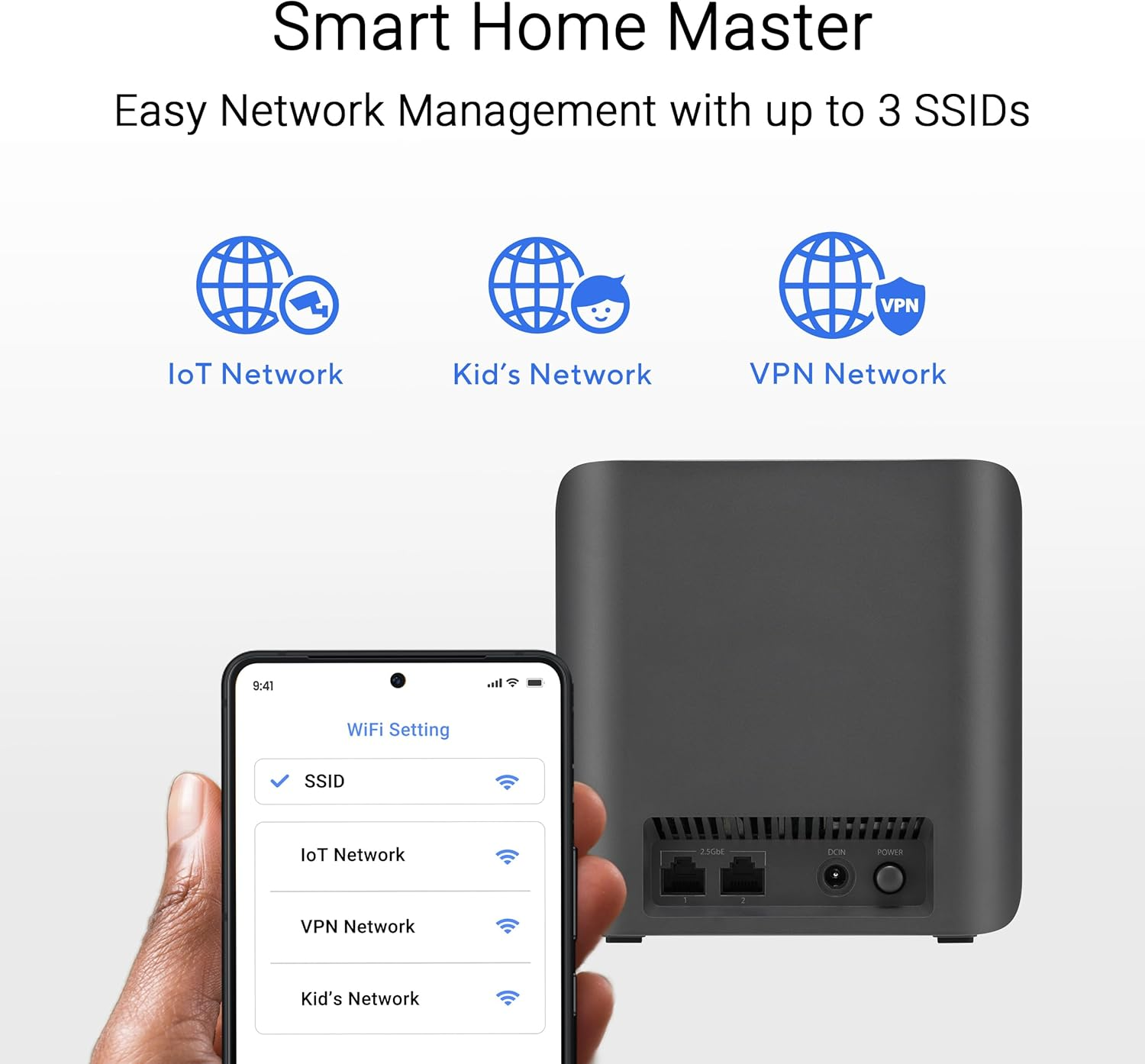 ASUS Zenwifi BD4 Dual-Band Wifi 7 Mesh, 3600 Mbps, 4900 Sq.Ft. (2Pk), Dual 2.5G Ports, Security and Parental Controls Included, Smart Home Master Ssids image number 2