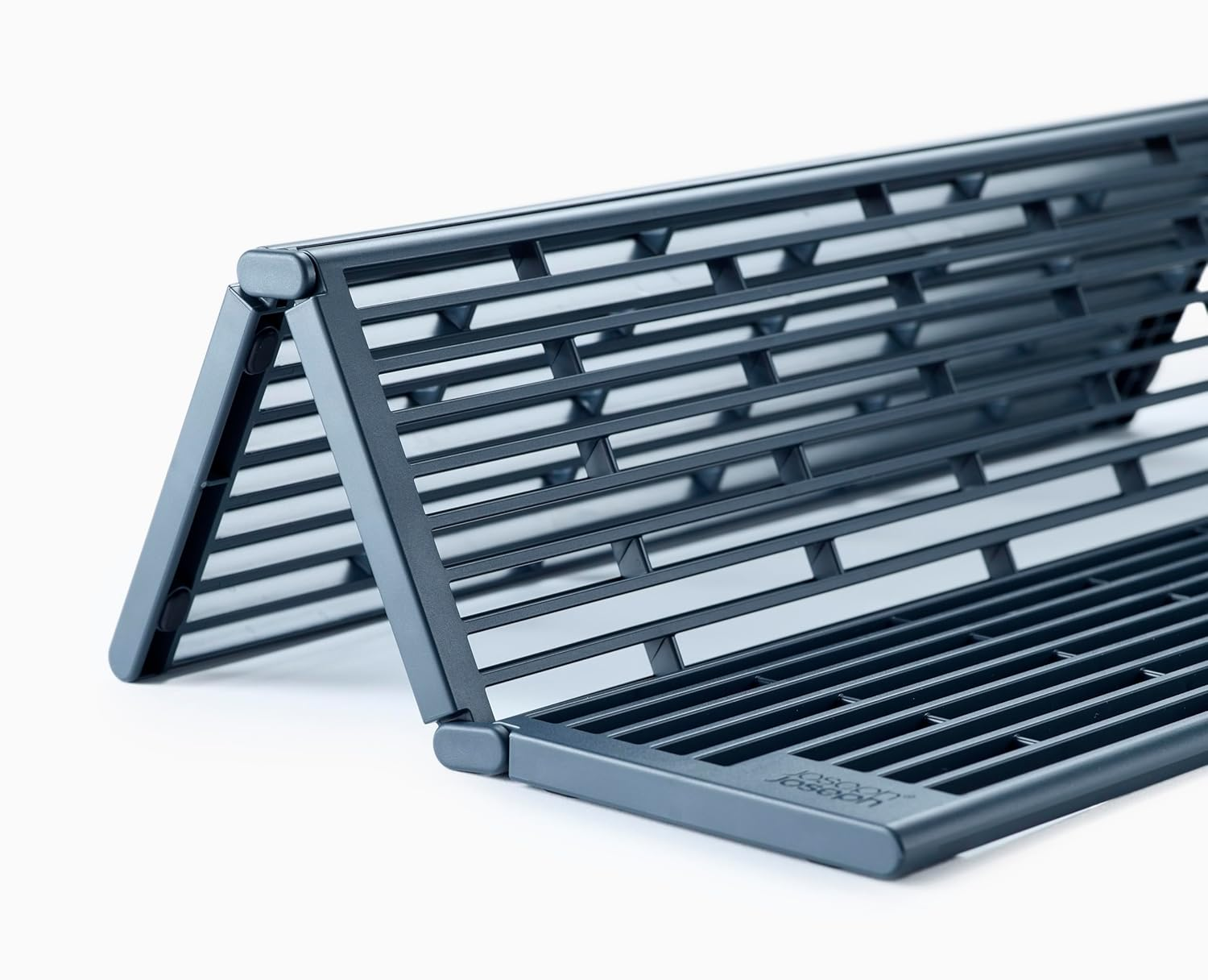 Joseph Joseph Platform Folding over Sink Drainer, Fits across Sink, save Worktop Space, Quick Draining and Fast Drying, Adjustable Folding Design, Non-Slip Feet, Space-Saving Storage