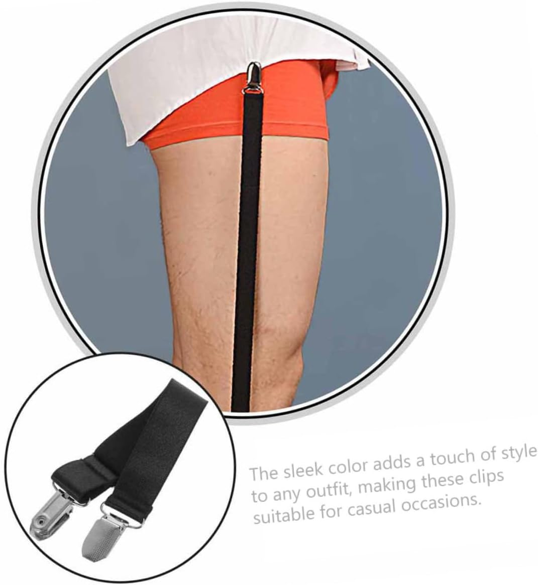 5Pcs Adjustable Elastic Boot Straps for Cycling and Motorcycle Riding Black Anti-Slip Pant Leg Clips Lightweight Multi-Purpose Ankle Straps for Women and Men Secure Fit for Outdoor image number 5