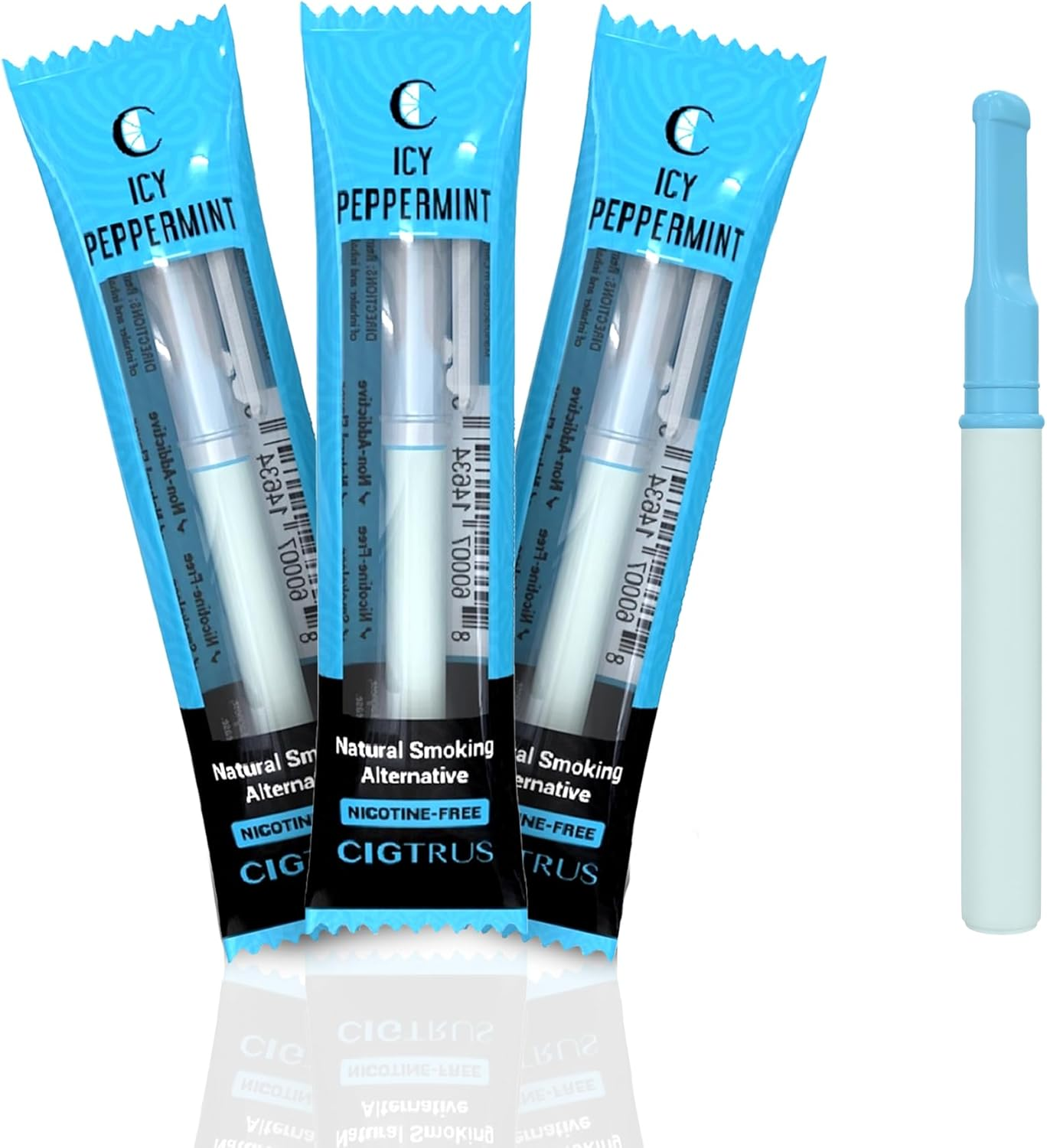 Cigtrus Smokeless Flavored Oxygen Air for a Better Life | Help Replace the Habit of Holding, Feel or Puff | Natural Support Icy Peppermint 3 Pack image number 6