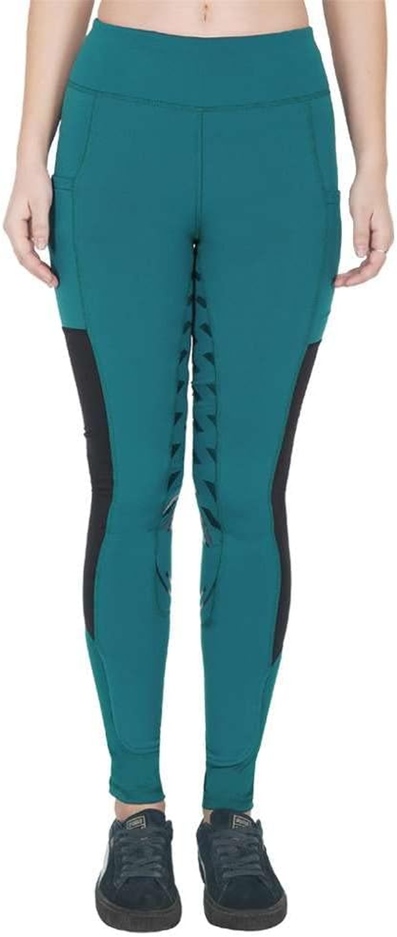 Women'S Horse Riding Silicone Pullons Leggings Winter Ladies Leggings Tights Sticky Bum Riding Pants